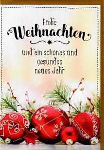 Bild von Frohe Weihnachten - Kugeln