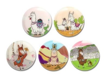 Bild von Klettie-Set Lamas 5-tlg.