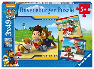 Bild von Children's puzzle 3x49 Teile - Paw Patrol - Helden mit Fell