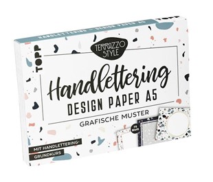 Bild von Blum, Ludmila: Handlettering Design Paper Block Terrazzo A5