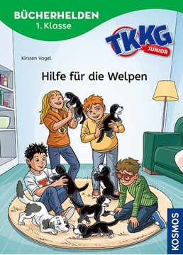 Bild von Vogel, Kirsten: TKKG Junior, Bücherhelden 1. Klasse, Hilfe für die Welpen